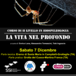 Corso di II livello di Biospeleologia: “La vita nel profondo” – SPELAION 2024